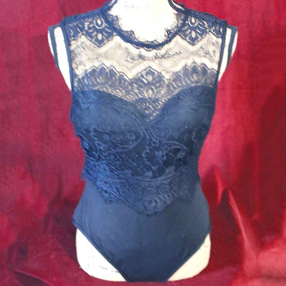 Romantic Goth Lace Bodysuit